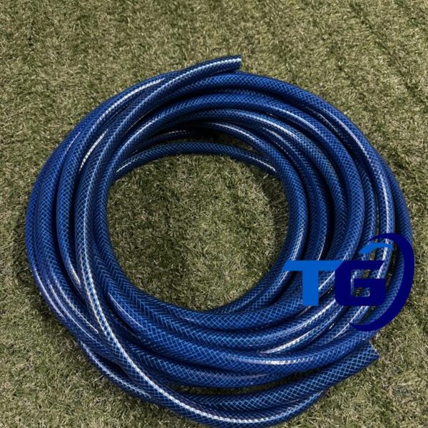 MANGGUERA DE RIEGO TRENZADA AZUL 4 K.