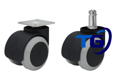 RUEDA SILLON ESCRITORIOS.PVC GRIS